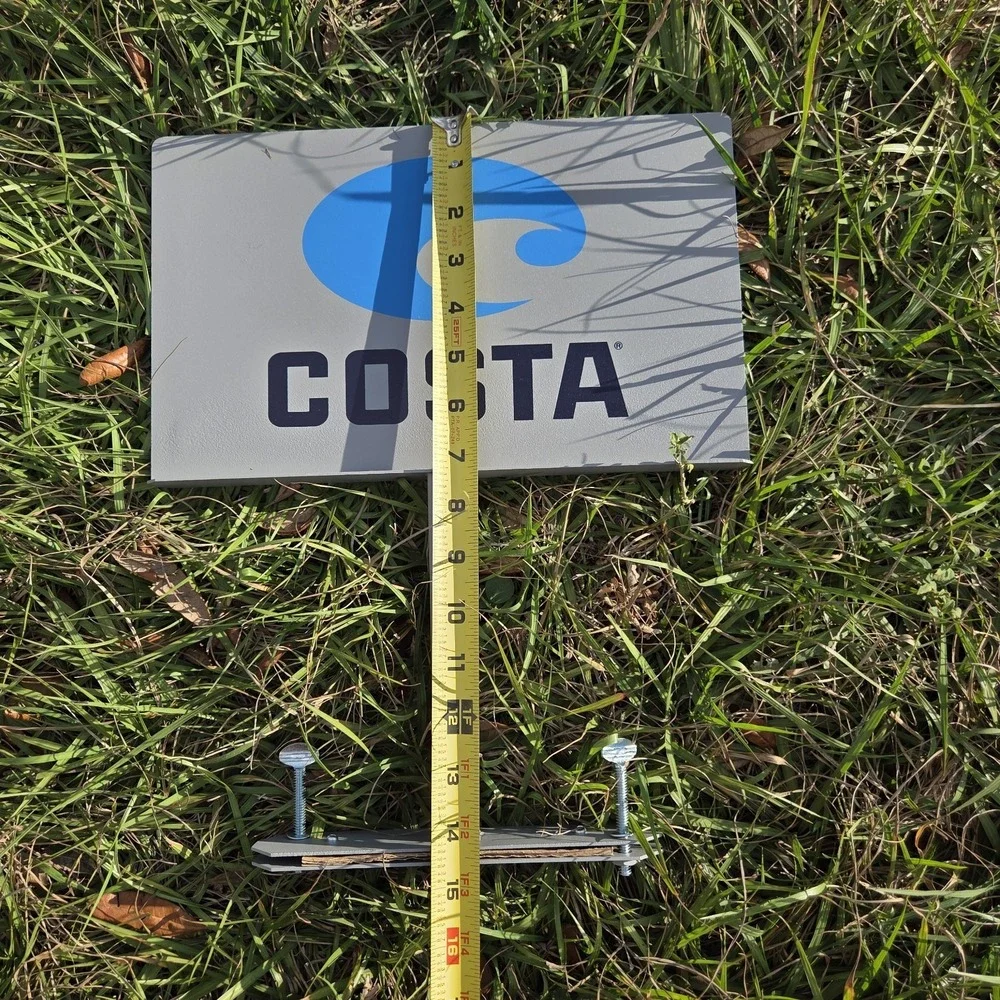 NEW Costa Store Authentic Promo Retail Display Sign Metal Sunglasses‎ RARE